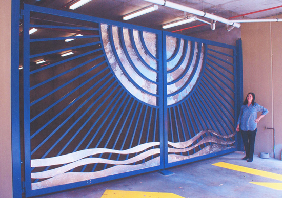 Peak Aprtments Sculpted Gates by Smith Sculptors